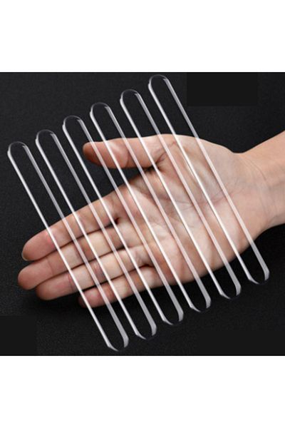 Choice 6PCS Car Door Edge Transparent Anti Scratch Protection Strips Bumper Scuff Plate BarRearview Mirror