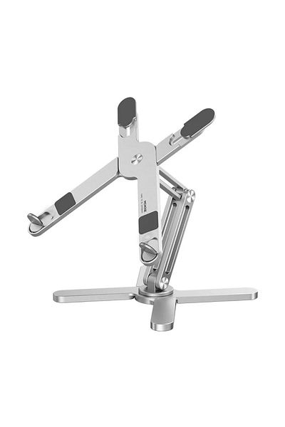 Choice WHITE Laptop Stand with 360 Rotating Base Computer Notebook Laptop Riser Metal Holder for Desk Colla