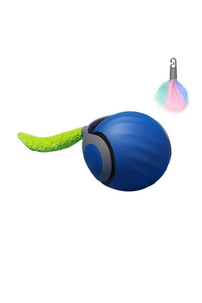 Choice Blue Interactive Cat Toys with Tail Automatic Electric Rolling Ball Toys for Cat Dog Pet Toys Smart