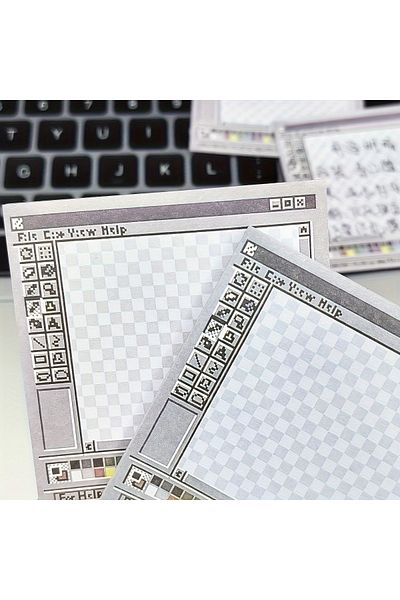 Choice Light Grey 50-sheet Square Sticky Notes Pad - Perfect For Students & Office Decor | Aesthetic Tear-o