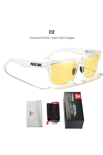 Choice نظارات شمسية KDEAM PLUS للصيد C12 للرؤية الليلية للرجال، عرض 64 مم، مق...