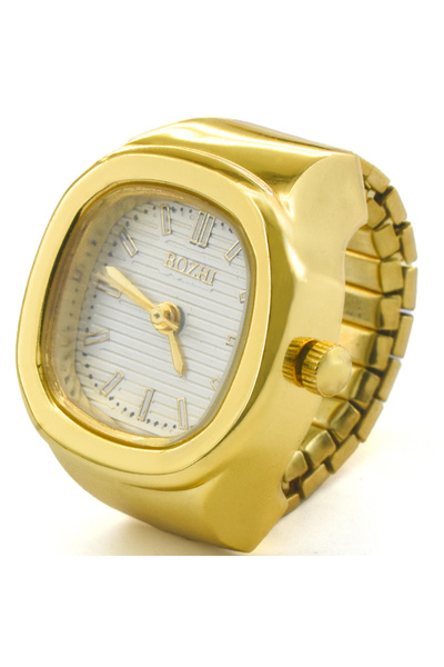 Choice ساعة كوارتز بحلقة ذهبية بيضاء جديدة ومبيعات ساخنة إبداعية مصنوعة من سب...