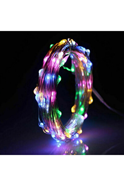 Choice سلسلة أضواء خرافية متعددة الألوان 10 أمتار 100 ليد، سلك نحاسي، طاقة ال...