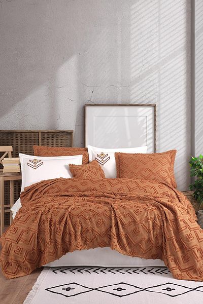 Osmanlı Home Concept Good Night Istanbul Aztec Double Bed Cover Set