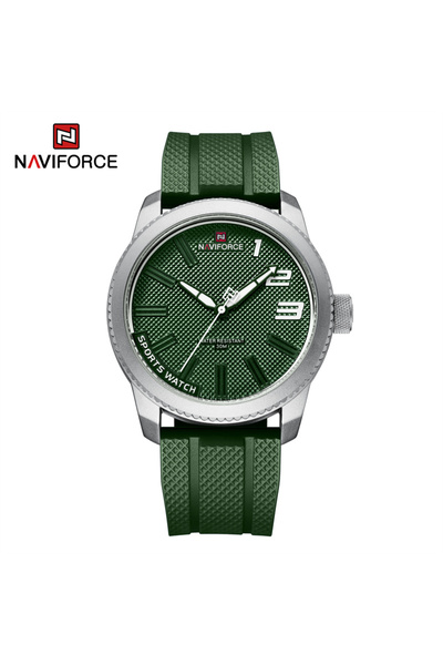 Choice ساعة SWGN NAVIFORCE الفاخرة للرجال من الكوارتز بسوار من السيليكون وساع...