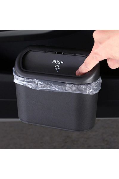 Choice Portable Car Trash Can Hanging Mini Vehicle Garbage Organization With Lid Multifunctional Folding...
