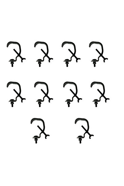 Choice خطاف إضاءة LED أسود من الألومنيوم مكون من 10 قطع/مجموعة، معدات مسرح اح...