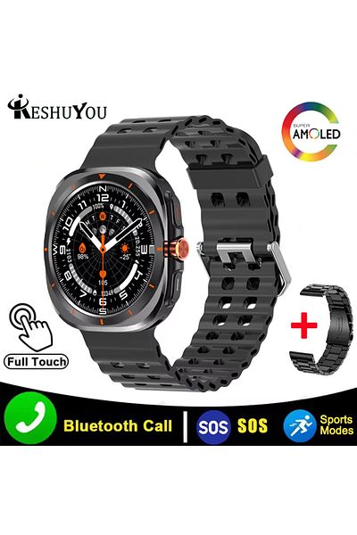 Choice Black ZJG-Black KESHUYOU New Watch 7 Ultra Bluetooth Call Voice Assistant Heart Rate Monitor 1.52 in
