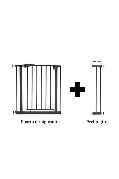 GUİMO Prelungire, Guimo, Pentru Poarta De Siguranta, 10 Cm, Negru