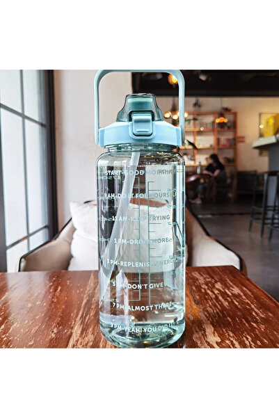 Choice غلاية بلاستيكية كبيرة محمولة للسفر بسعة 2 لتر، لون أخضر فاتح، سعة 2 لت...