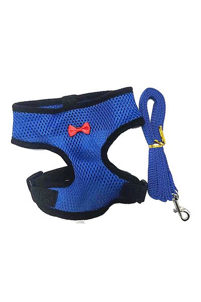 Choice S Blue Adjustable Duck Chicken Harness Leash Comfortable And Breathable Small Size Hen Pet Vest For