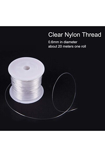 Choice AECH09-02691 110 Yards Clear Invisible Craft Nylon Thread 0.25mm Monofilament Fishing Line Bead Stri