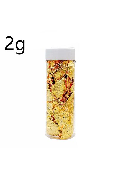 Choice 2g Aomily 2g/5g Genuine Gold Leaf Flake Pure Gold Foil Gilding Handicrafts Decoration DIY Create Nob