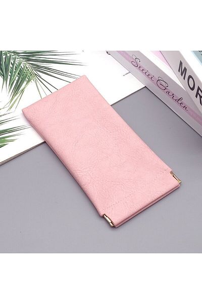 Choice Pink Glasses Bag Sunglasses Men's And Women's Storage Set Elastic Plate Mouth Automatic Closing Glas
