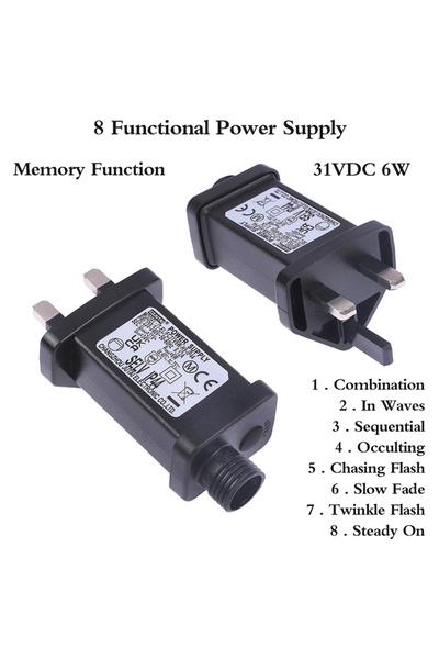 ZLinKJ محول تشغيل مصباح LED SELV ذو 8 وظائف (بريطاني) قطعة واحدة، متوافق مع ق...