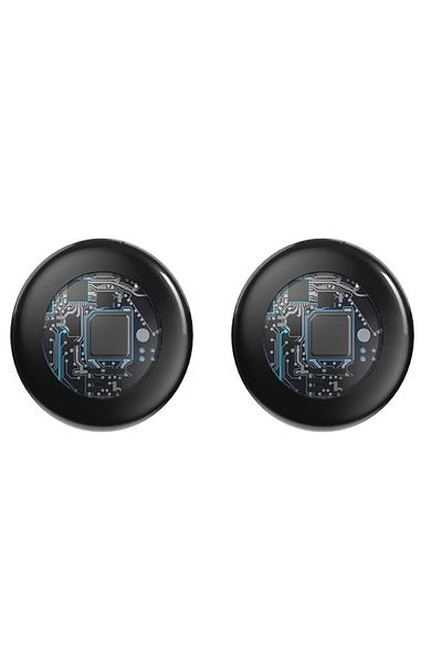 Choice 2pc Black Timethinker Smart Airtag Bluetooth Gps Tracker Work With Apple Find My App Itag Air Tag Tr