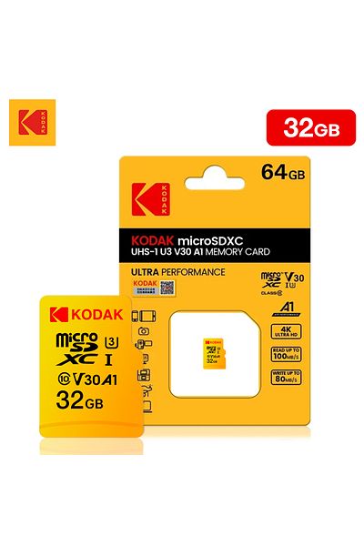 Kodak 32GB KODAK Micro SD Express 64GB Flash Memory Card 32GB U3 4K 128GB 256GB Large Capacity Tarjeta Mem