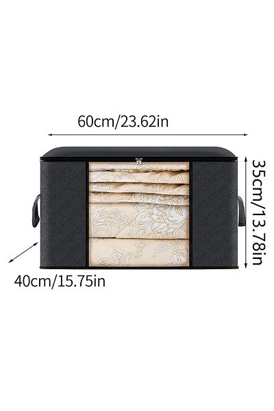 Choice Black 90L Quilt storage bag, clothing sorting bag, moving and organizing household bedding storage b
