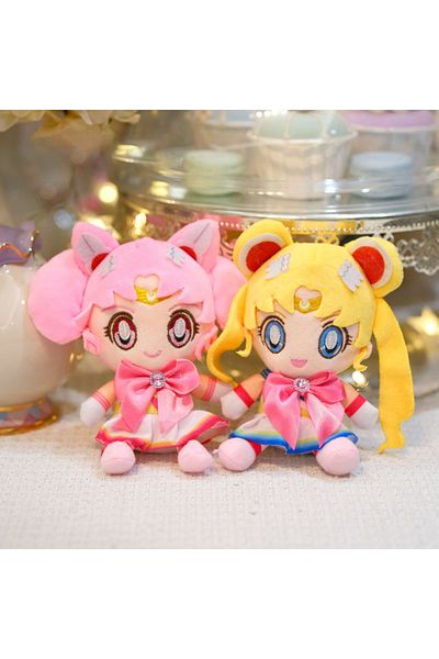 Choice 2pcs 10cm Sailor Moon Series Tsukino Usagi Chibiusa Figures Blind Box Plush Claw Doll Collection Cut