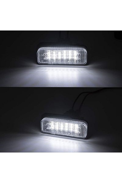 Choice 6000K WHITE 2pcs LED License Number Plate Light for Mercedes Benz E-Class W211 S211 C-Class S203 CL