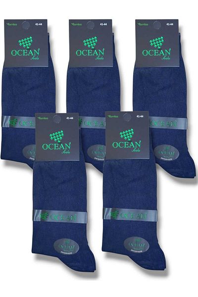 Fanilam Мъжки летни безшевни тънки бамбукови чорапи до глезена Ocean - дишащи, леки и устойчиви на пот, 5 броя