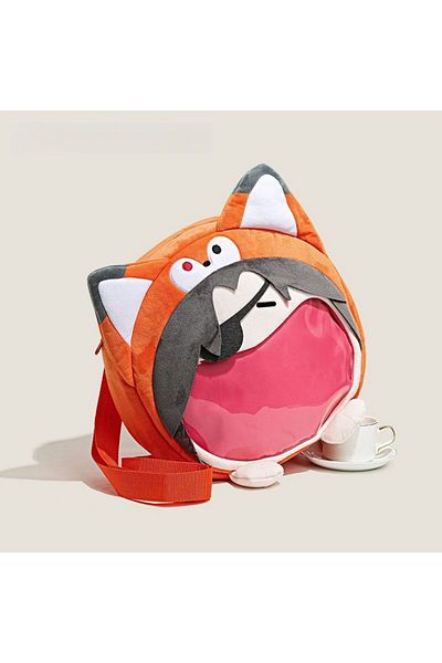Choice A Heaven Official's Blessing Plush Fur Flower Fox Backpack PVC Doll Decoration Itabag Animation Ani.