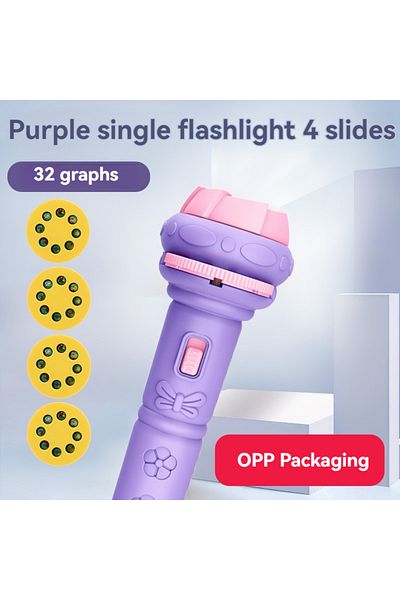Choice purple 32 Patterns Flashlight Projector Dinosaur Animals Ocean Multi Digital Fruit Multiple Pattern
