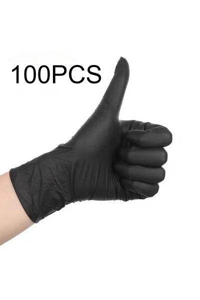 Choice Xl 100pcs 100/50pcs Black Nitrile Disposable Gloves Waterproof Disposable Cleaning Hairdressing Glov