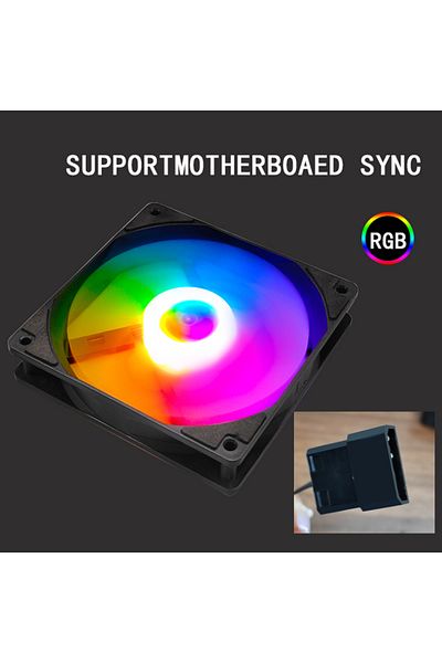 Choice RGB WHITE SFS-02-black MANMU Computer 120mm Case Cooling Rgb Fan pc Case Fans New Design Mirror Fan