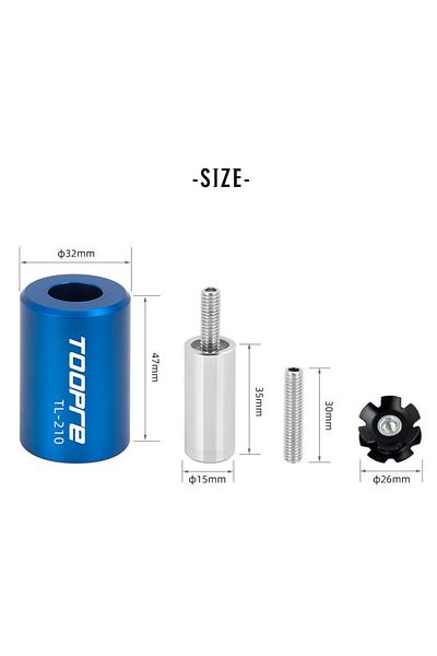 TOOPRE Blue TOOPRE Fork Sunflower Mounting Upper 28.6mm OD Fork Driver Tool MTB Device Repair Headset Star
