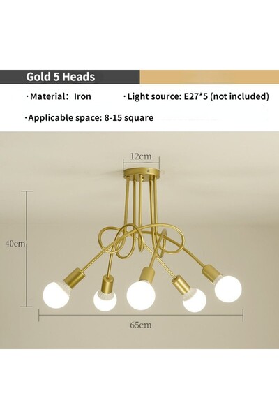 Choice GRAY Modern Spider Lamp for Home Decoration, Simple Lighting, Roof Lamp for Bedroom, Dining Room and