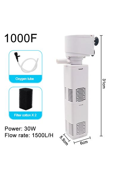 Choice 1000f Aquarium Filter Pump Fish Tank Submersible Silent Air Oxygen Aerator Water Change Pump Aquariu