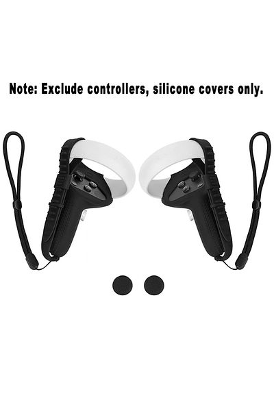 VRKOOBI Black Soft VR Accessories Protective Cover For Oculus Quest 2 VR Touch Controller Silicone Cover Ski
