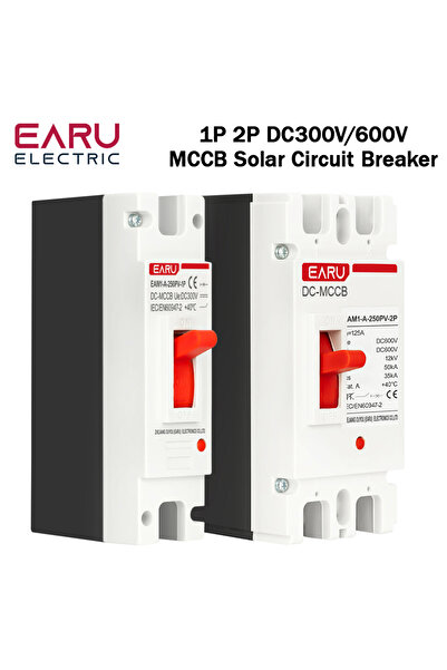 Choice5 2P 125A DC 300V 600V DC Solar Molded Case Circuit Breaker MCCB Overload Protection Switch Protector