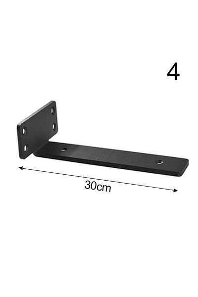 Choice 04 Replacement Heavy Duty Floating Shelf Brackets Black Coated Wall Mount Wall Shelf Support Metal C