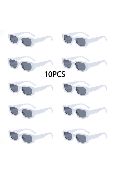 Choice C3 10 قطع نظارات شمسية مربعة، نظارات مزخرفة وعصرية مناسبة للسفر اليومي واللعب S