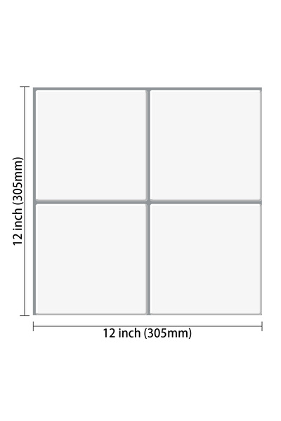 Choice 5 قطع VP526 5 أوراق ملصقات بلاط الحائط البيضاء ذاتية اللصق وورق جدران ...