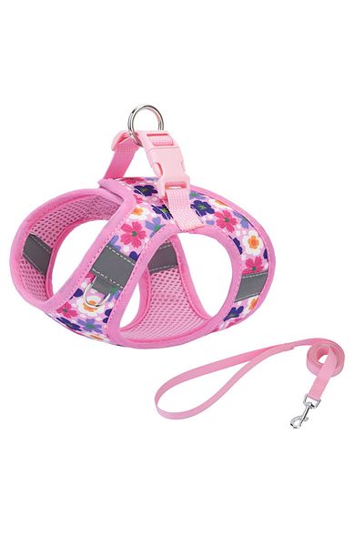 Choice Xxs Pink Hp386--pet Cat & Dog Printed Vest Style Harness, 360° Fit To The Pet's Body Shape, 1.5-mete