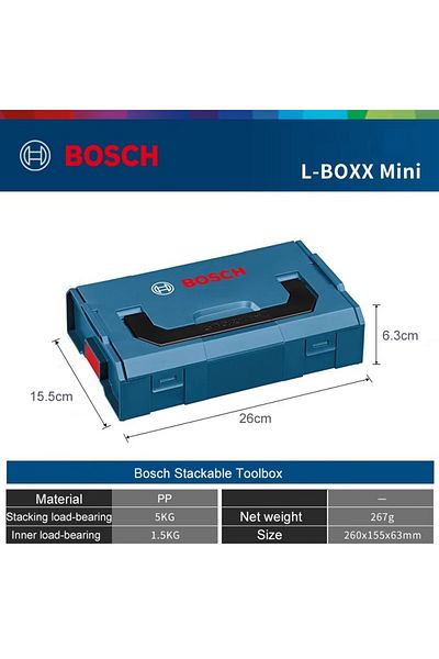 Bosch L-boxx Tool Box Multi-function Storage Box Pp Material Suitable For Diy