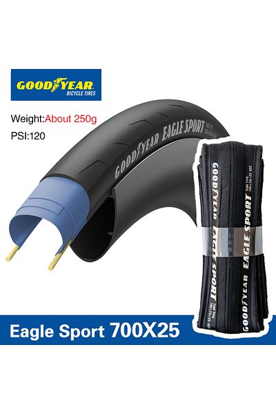 Choice 700c Oe 25c Goodyear Eagle Sport 700x28c Road Bicycle Tyre 700x25c Clincher Tire Tube Tyre Tire Fold