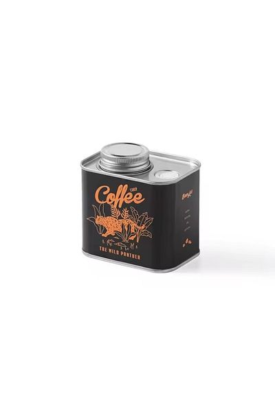 Choice Black Food Grade Coffee Bean Sealed Tin Can for Outdoor Camping Fresh Breathing Tin Box Packaging St