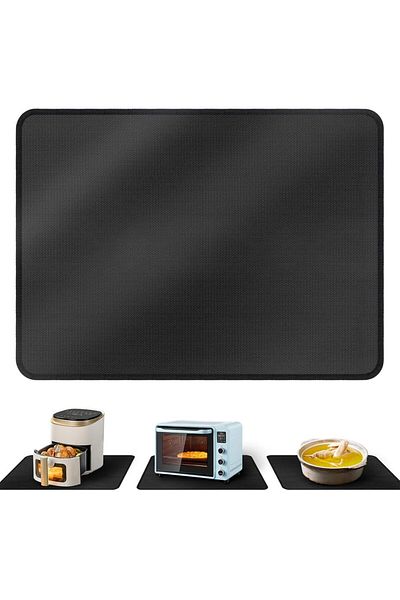 Choice Rectangular 38x46cm Black Heat Resistant Mats For Countertop Silicone Mats For Kitchen Counter Nonsk