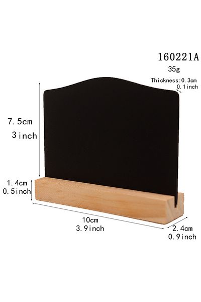 Choice arch Wooden Double-sided Small Chalkboard Ornaments Home Decoration Hotel Bar Writing Board Double-s