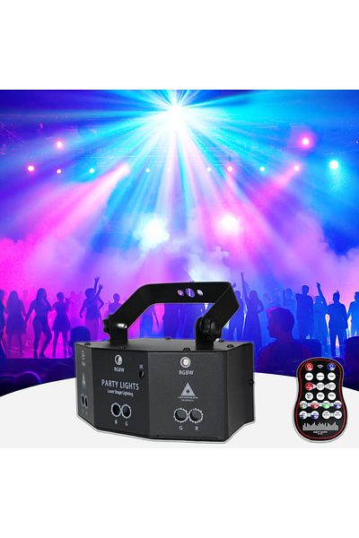 Choice Eu Plug Hcwe 9 Eyes Projector Rgb Christmas Laser Party Light Remote Control Nightclub Lights Decora