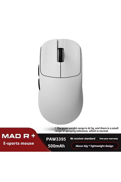 Choice White MAD R Plus ATK VXE MAD R MAJOR Gaming E-Sports Mouse Ultra-lightweight Dual-Mode PAW3395/3950