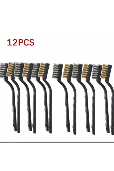 Choice1 مجموعة من 12 قطعة فرشاة أسنان صناعية صغيرة من النحاس والفولاذ وفرشاة ...