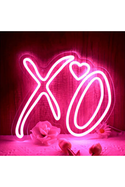 Choice Pink XO Heart Neon Signs Light, For Wall Decor,LED Signs For Bedroom, ...