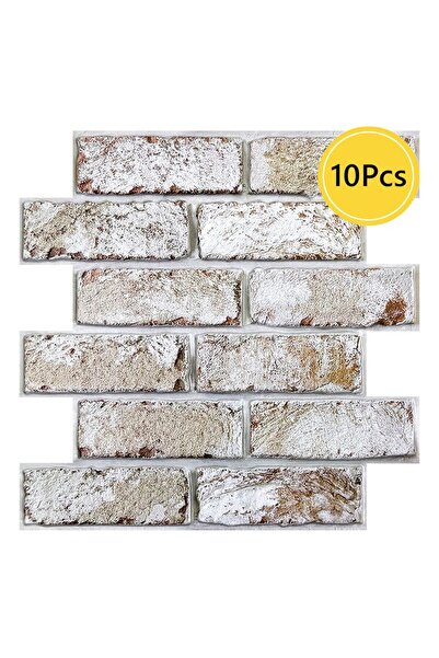 choice2 Light brown-10pcs 10 Pcs 3D Wall Panel Peel and Stick, 3D Brick Wall ...