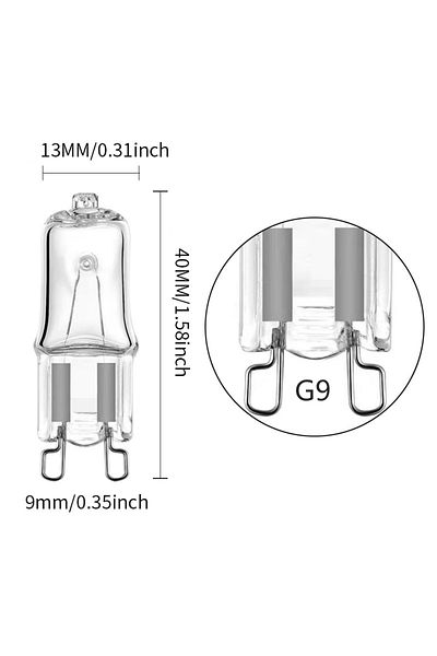 Choice 25W G9 220V 60W 25W 40W pin halogen bulb G9 high-voltage plug-in crystal bulb small bulb halogen tun