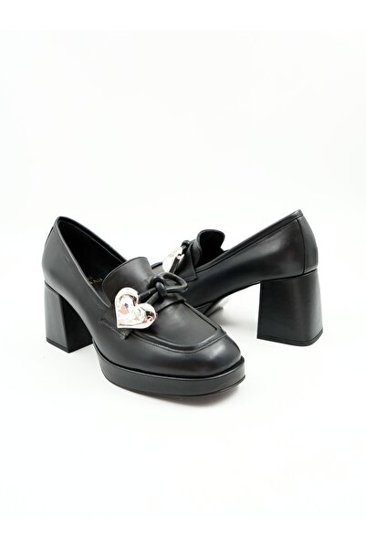 Tenau Kadın Hakiki Deri Topuklu Ayakkabı